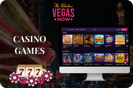 VegasNow casino games lobby